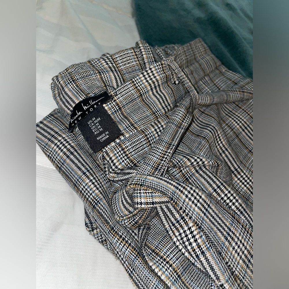 Plaid Work Pants (lightly used, pockets still sewn shut)